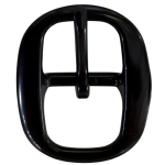 SWEDGE BUCKLE 7/8 SS BLACK 884